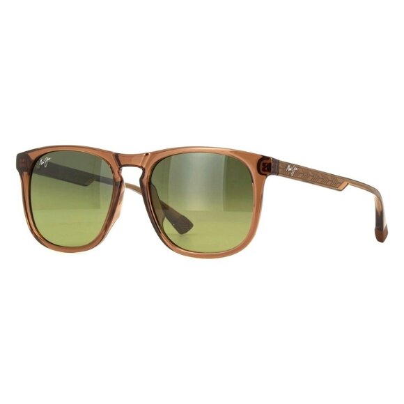 New MAUI JIM Kupaa Brown Polarised Square HTS641 01 Sunglasses Women - Picture 1 of 4